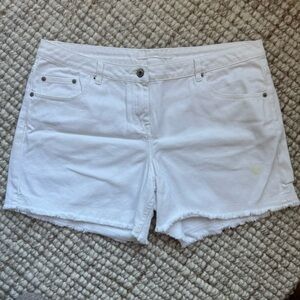 Wrap London. Classic White Jean Shorts for Women